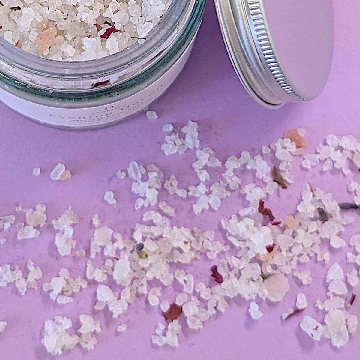 Lavender & Rose Geranium Mineral Bath Soak | Evening Haven Collection